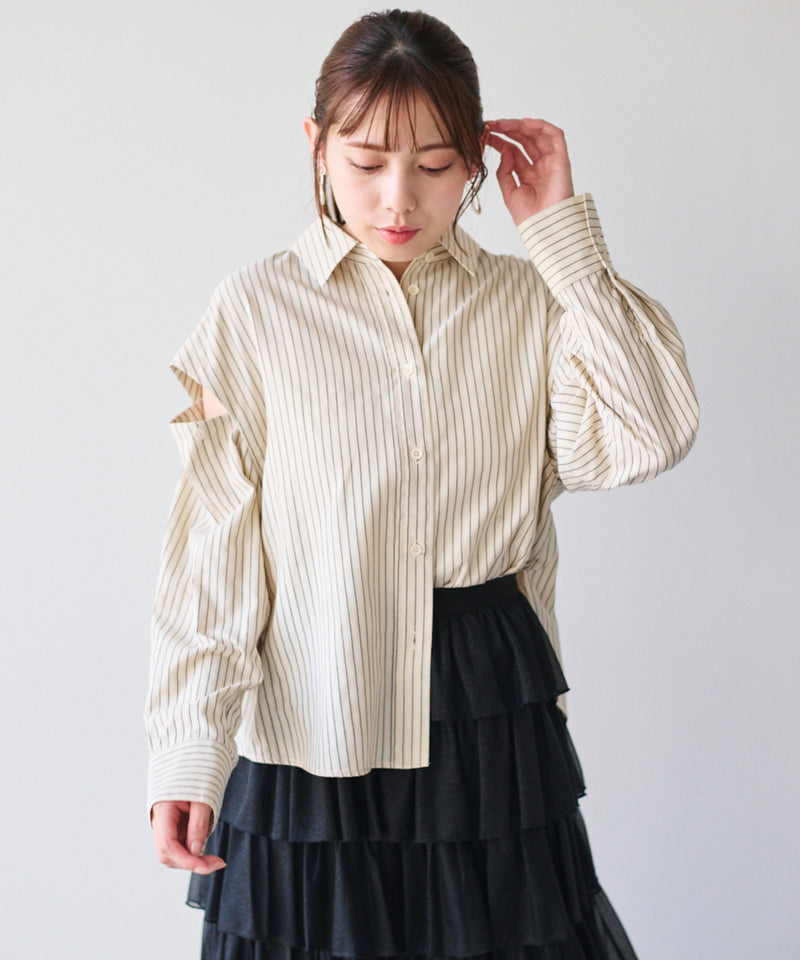 2way striped shirt