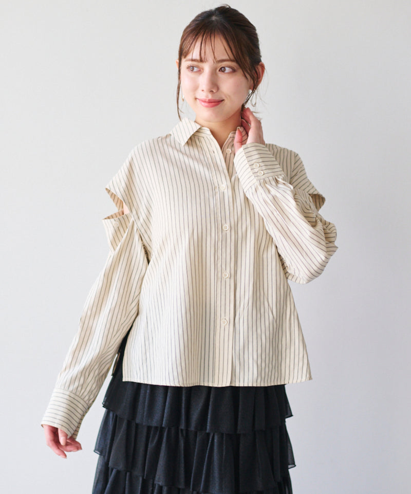 2way striped shirt