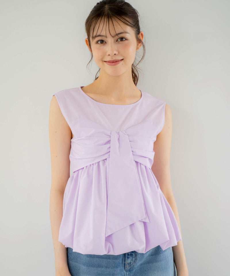 balloon ribbon blouse