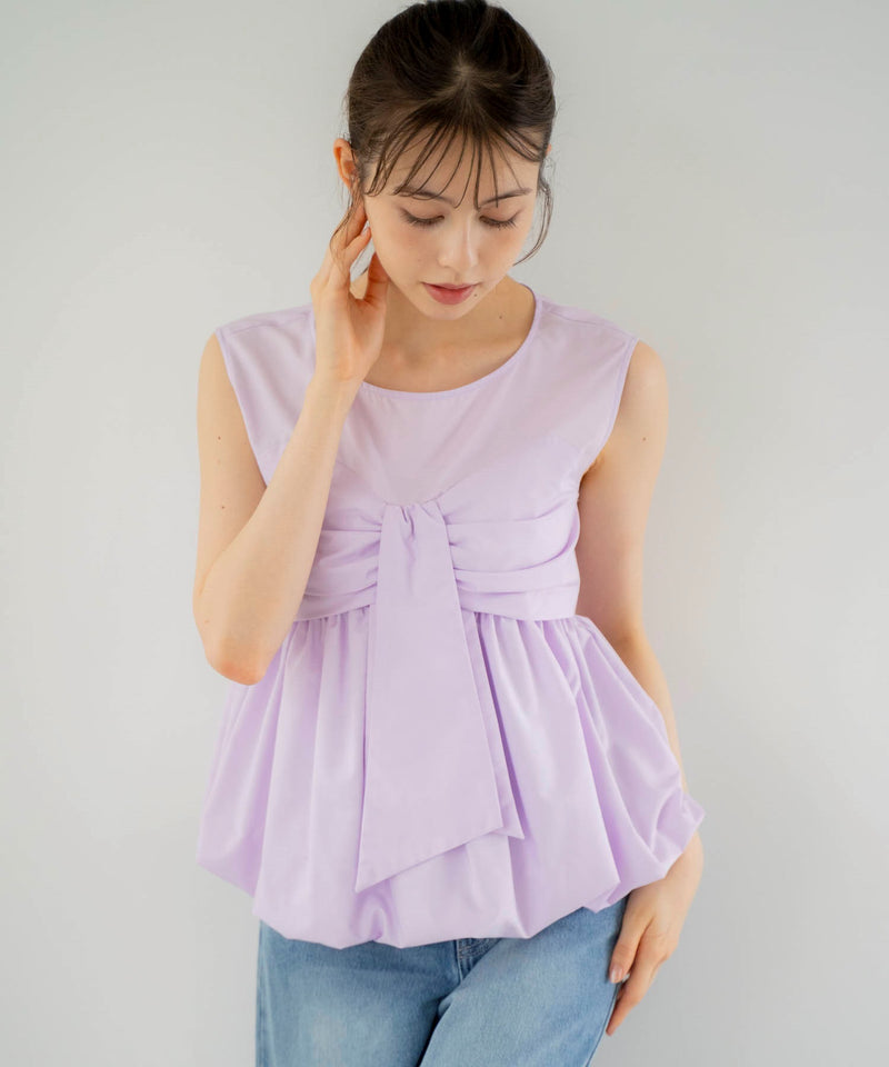 balloon ribbon blouse