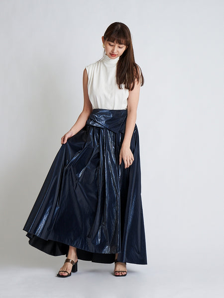 metallic volume skirt