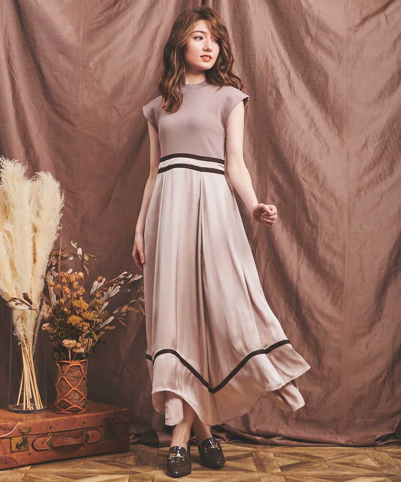 satin skirt docking dress – ULAUNA online